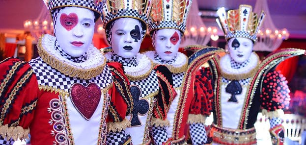 Naipes de cartas Las VegasTema las vegas em festa de 15 anos